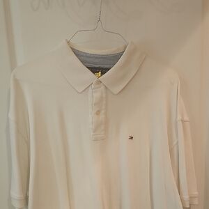 Tommy Hilfiger XXL Cream / Whitr Polo Shirt